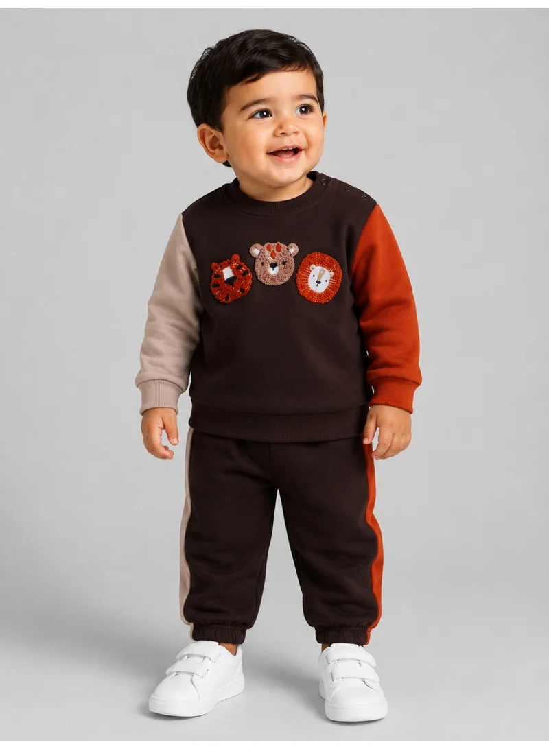 Victor And Jane Boys 2-Piece Graphic Sweatshirt & Jogger Pants Set
