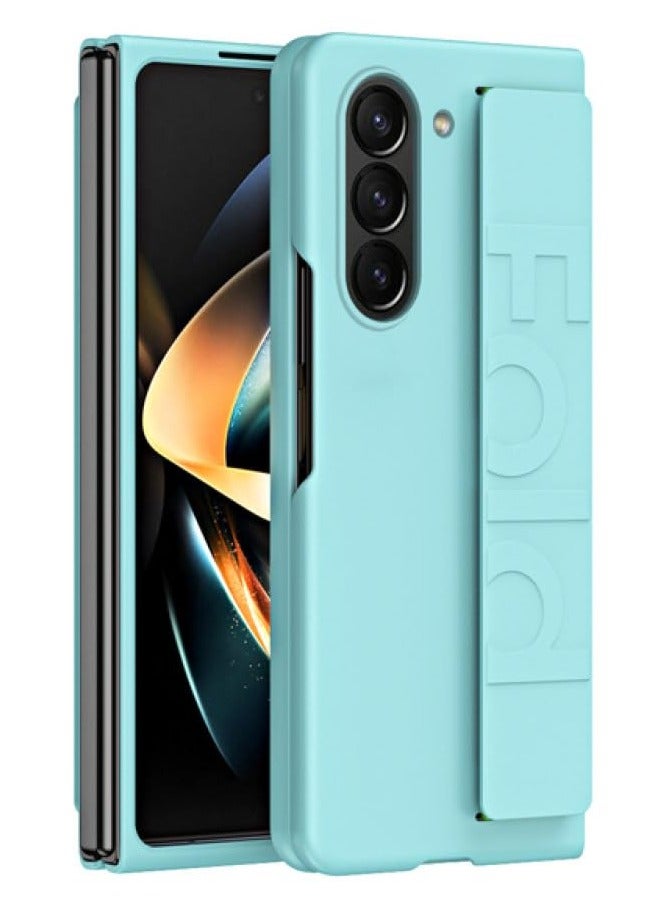 general for Samsung Galaxy Z Fold 7 Luxury Case Ultra Thin Matte Bracelet Elastic Strap Shockproof Protection Hard Back Cover Accessory