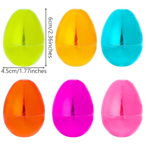 baotongle 24pcs Fillable Easter Eggs Metallic Bright Colors with Hinge Bulk Plastic Easter Eggs Perfect for Egg Hunt Surprise Egg 225 Assorted Colors - Image 5