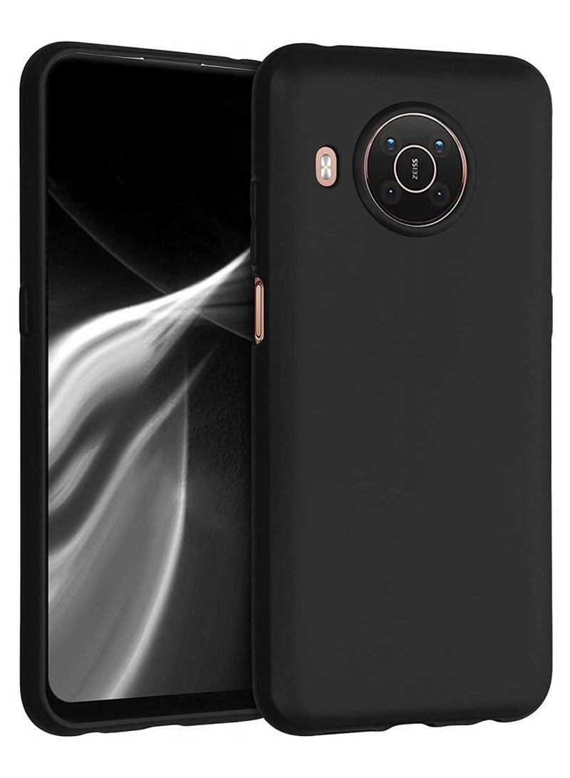 Nokia X20 / Nokia X10 Case Cover Soft TPU Flexible Case Slim Fit Matte Black Cover Anti fingerprint Case Precise cutouts compatible for Nokia X20 / Nokia X10…