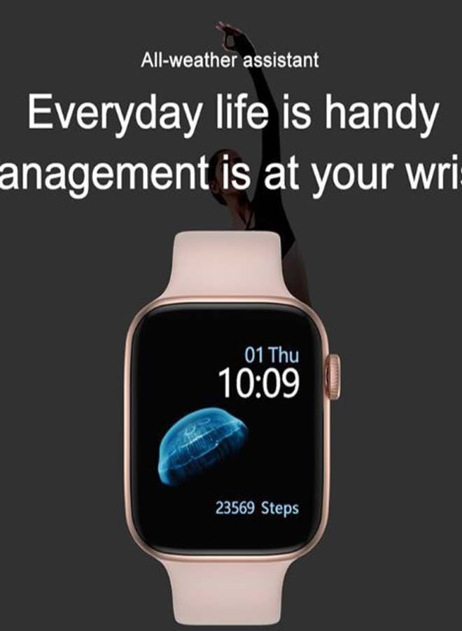 300.0 mAh Heart Rate Monitor Smart Sports Watch Pink - Image 2