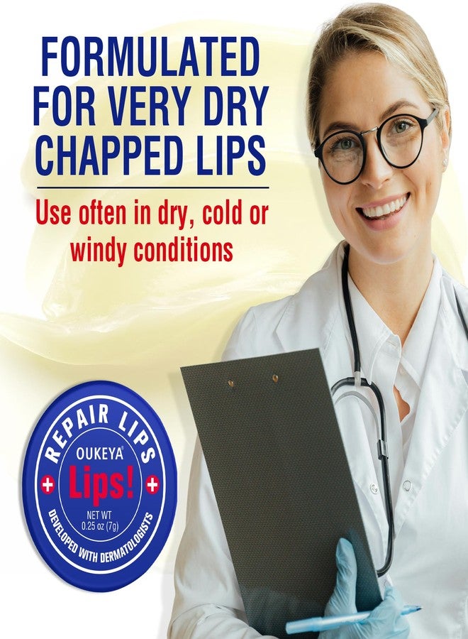 OUKEYA Medicated Lip Balm w/Beeswax, Petrolatum, Peppermint Oi, 100% Natural Ingredients, 24H Long-lasting Hydrating Healing Lip Balms, Lip Moisturizer for Very Dry Lips, Echapped Lips Treatment Severe - Image 5