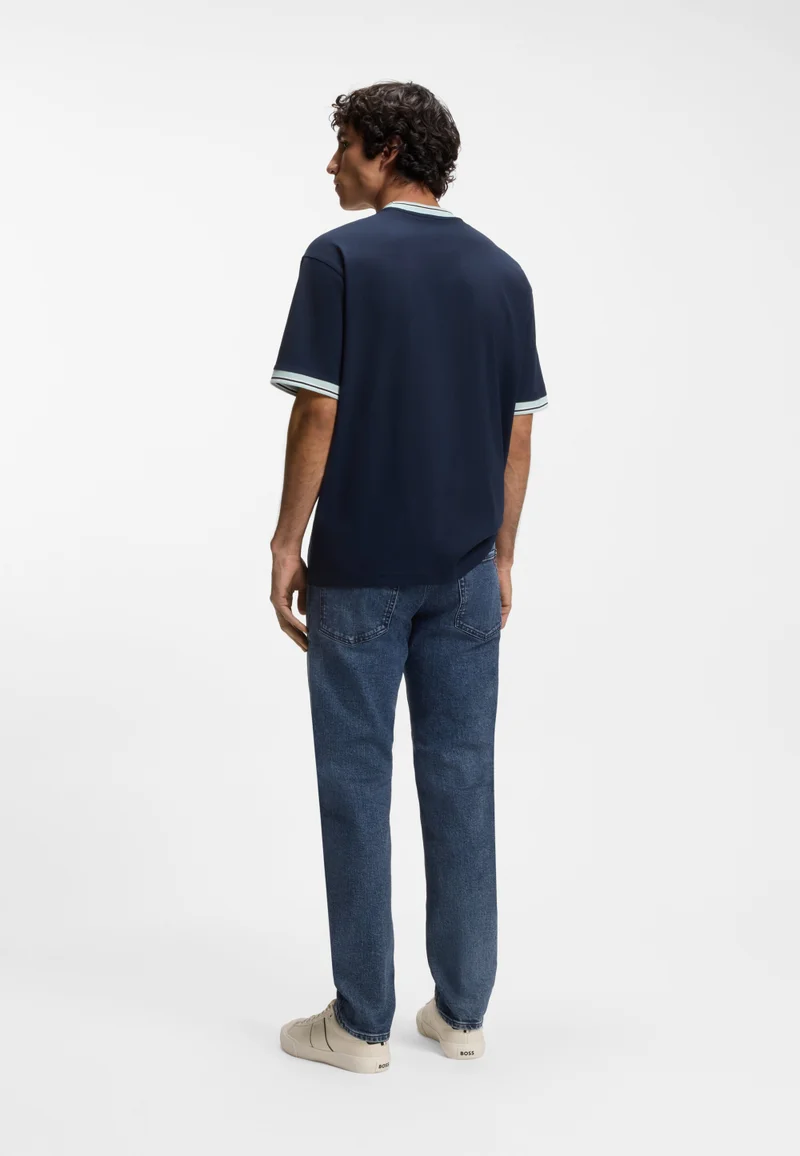 BOSS Maine regular-fit jeans in blue comfort-stretch denim