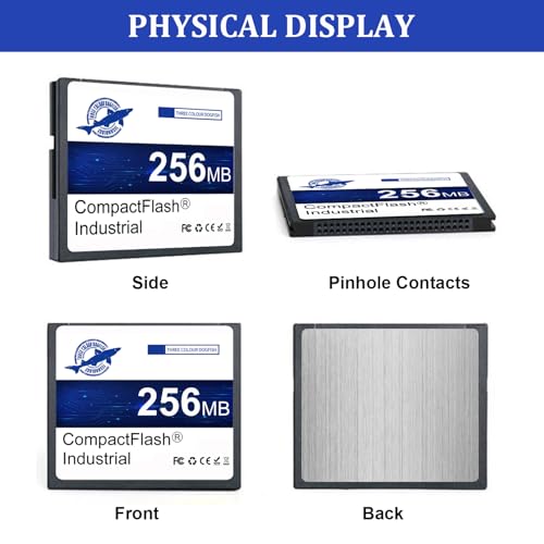 THREE COLOUR DOGFISH Dogfish 2 Pack 256MB Compact Flash Memory Card High Performance Industrial CF Type I Card FAT16 for Industrial Equipment and Vintage Digital Cameras - Image 5
