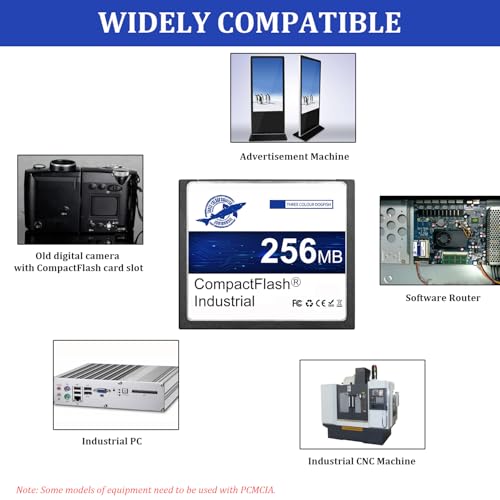 THREE COLOUR DOGFISH Dogfish 2 Pack 256MB Compact Flash Memory Card High Performance Industrial CF Type I Card FAT16 for Industrial Equipment and Vintage Digital Cameras - Image 2