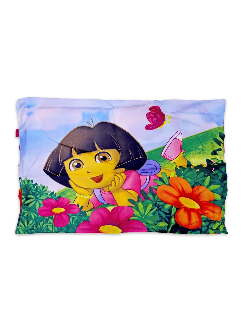 نكلوديون Trucare Dora the Explorer Comforter Sets - Kids Twin/Full Bed Set