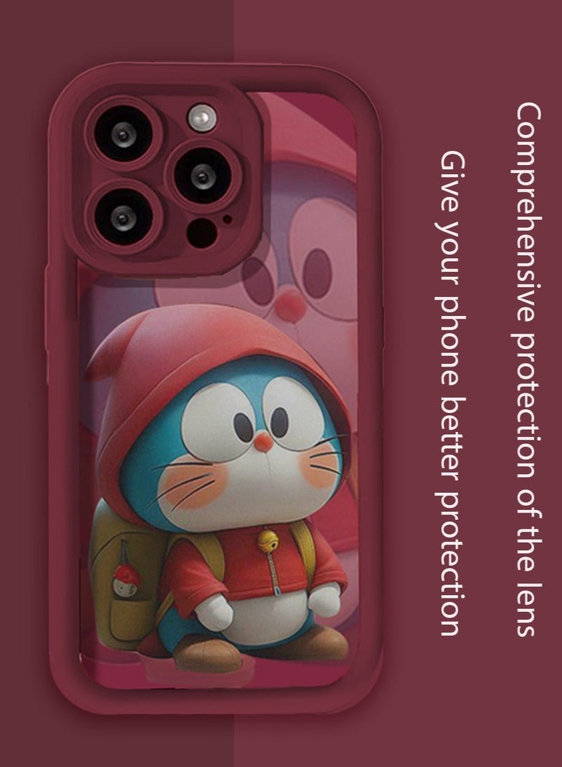 X-level iPhone 15 pro max Case Cover Ultra Slim Shockproof Protective Liquid Silicone comic cartoon Phone accessory camera len Soft Anti-Scratch comfortable touch Cover Protective anti-dust back Cover - Image 2