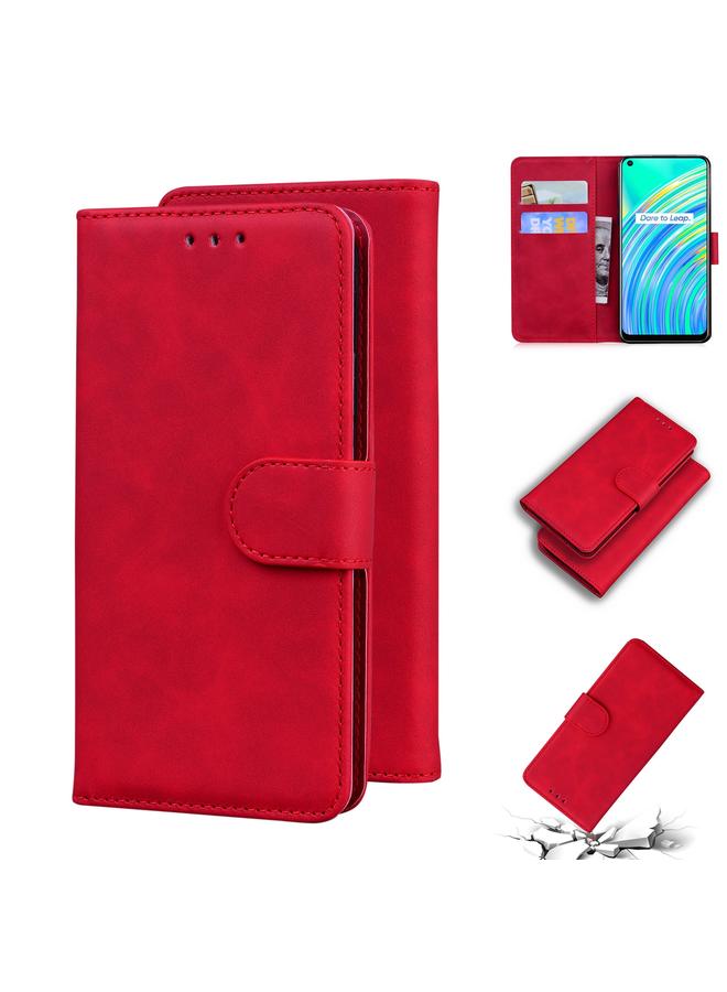 إيروريكس جراب لهاتف OPPO Realme 7I/Realme C17 جراب هاتف جلدي قابل للطي بلون نقي وملمس ناعم - Image 1