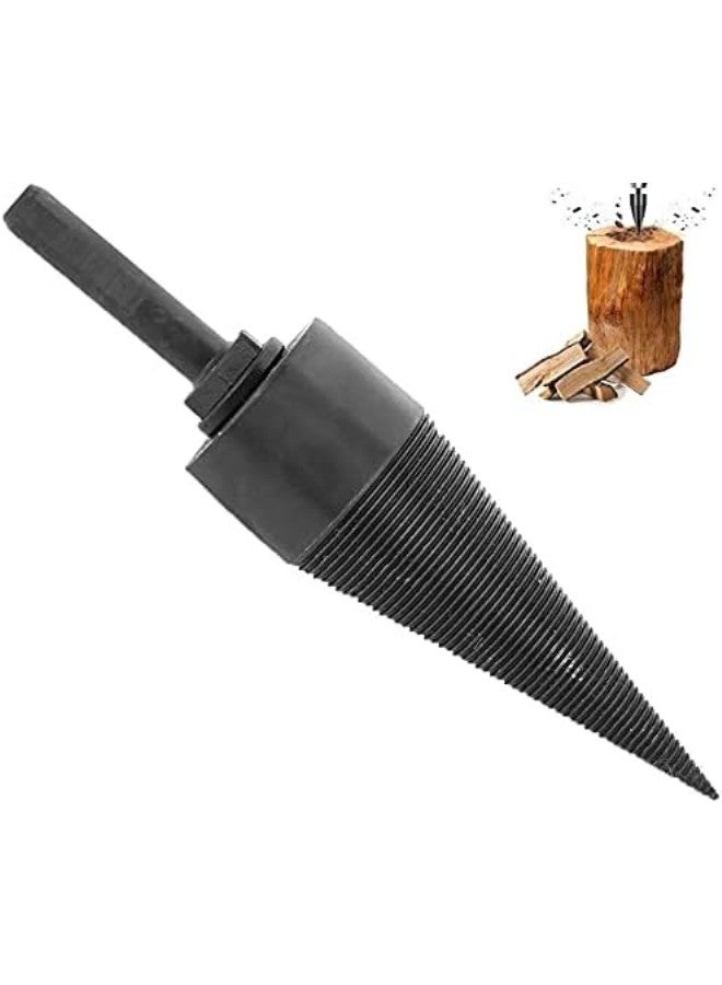Shopping Spree Wood Split Log Splitter, Firewood Drill Bit Wood Splitter Household Firewood Spli Drill SDS Plus Shank for Electric Drill - Image 1