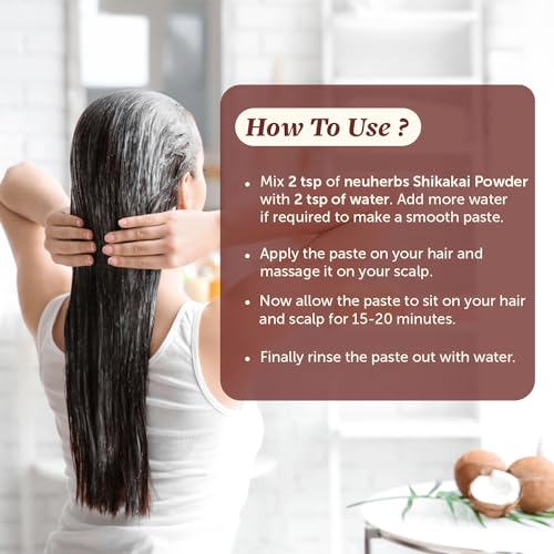 Neuherbs Shikakai Powder for Hair - 100g | Hair Pack for Hair Growth & Scalp Cleansing | 100% Pure & Natural With No Added Preservatives - Image 5