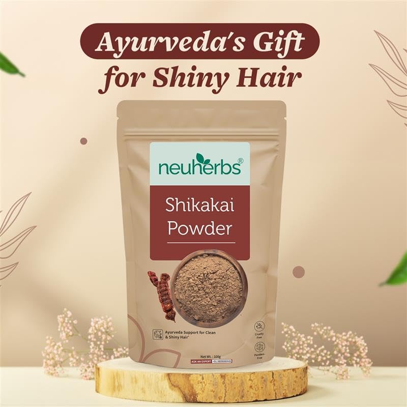 Neuherbs Shikakai Powder for Hair - 100g | Hair Pack for Hair Growth & Scalp Cleansing | 100% Pure & Natural With No Added Preservatives - Image 3