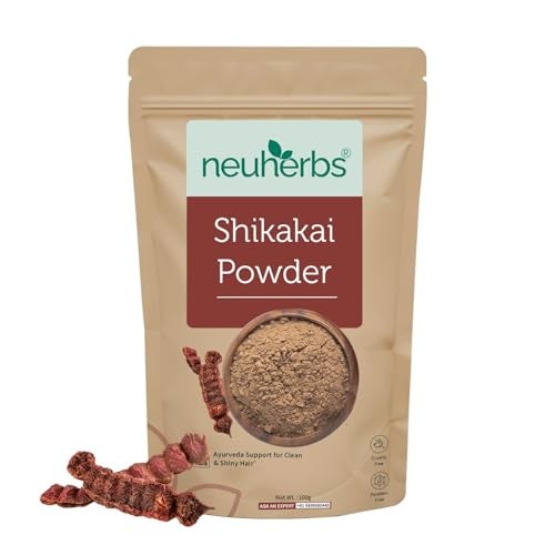 Neuherbs Shikakai Powder for Hair - 100g | Hair Pack for Hair Growth & Scalp Cleansing | 100% Pure & Natural With No Added Preservatives - Image 1