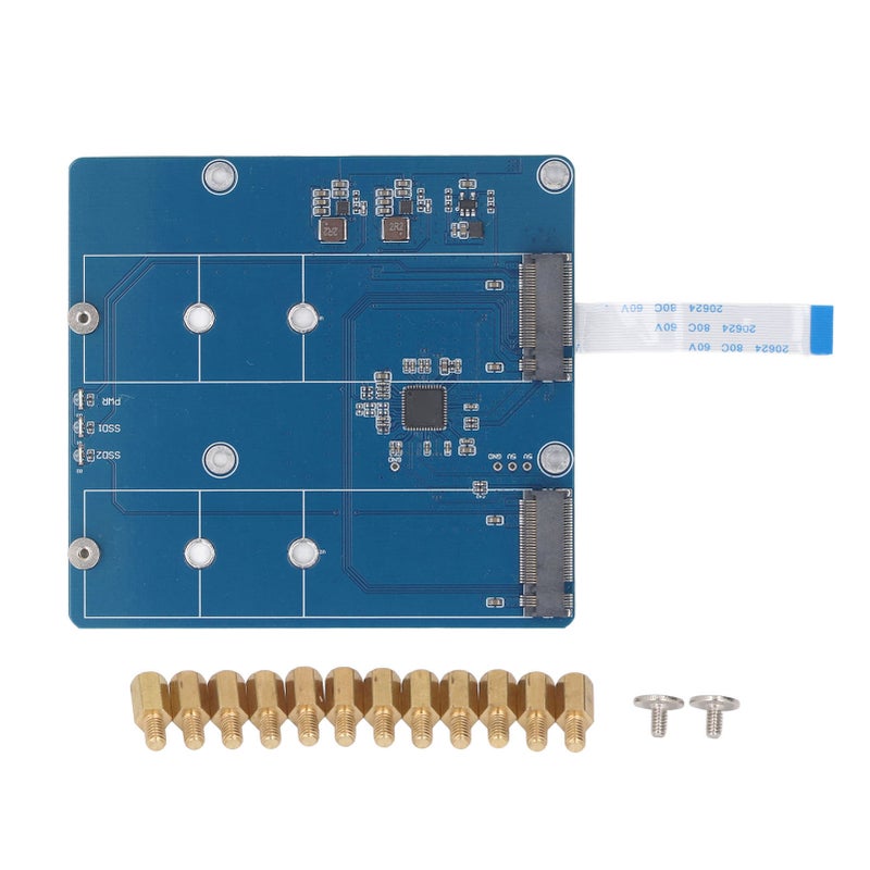 SSD Expansion Board PCIe M.2 2 Way NVME Protocol SSD Hard Drive Expansion Board for Repairing - Image 1