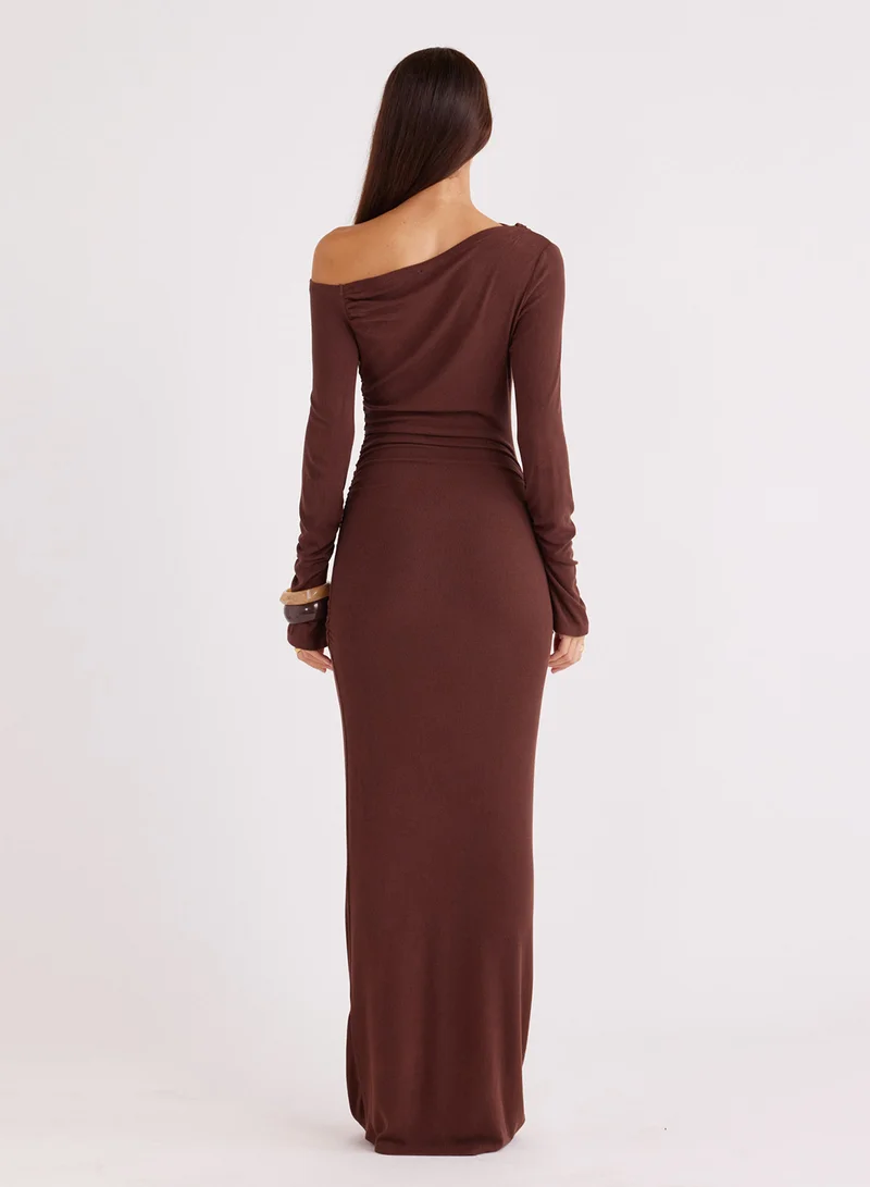 SNDYS Reyna Bodycon Long Sleeve Maxi Dress