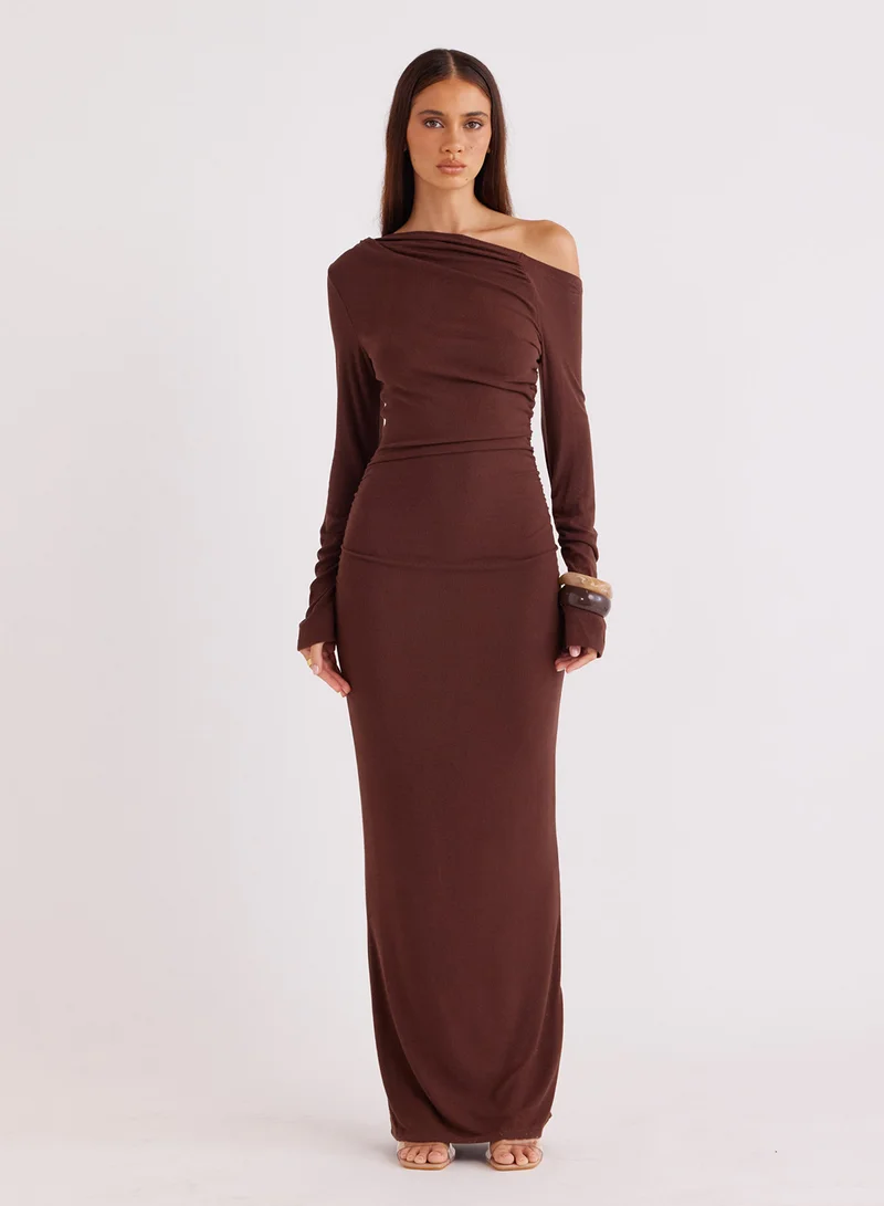 SNDYS Reyna Bodycon Long Sleeve Maxi Dress
