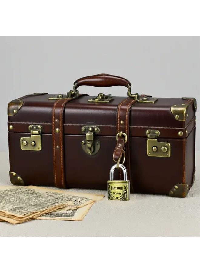 Antique Style Vintage Industrial Zinc Alloy Padlock Heavy Duty Hanging Lock With Key - Image 3