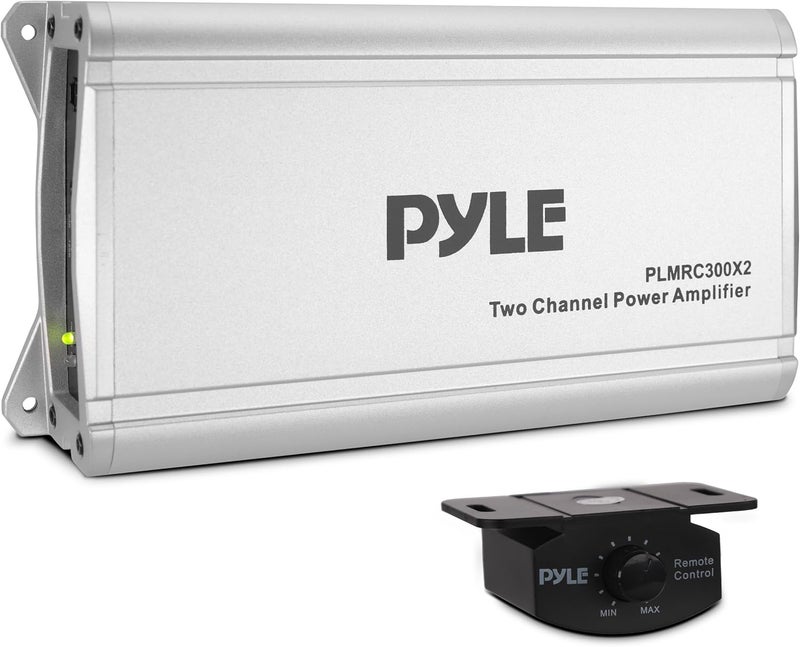 Pyle 2-Channel Compact Class D Weather Resistant Amplifier System - 1000W Power, IPX4 Waterproof - Image 1