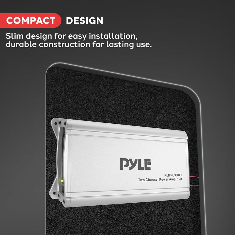 Pyle 2-Channel Compact Class D Weather Resistant Amplifier System - 1000W Power, IPX4 Waterproof - Image 4