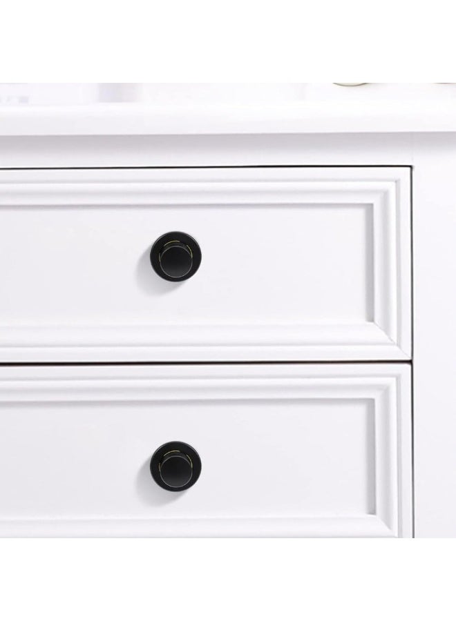 JZS Bouncing Handle Embedded Spring Knobs Metal Cabinets Cabinet Drawer Pulls Chinese Pull Handles Metal Drawer Pulls Telescopic Knob Closet Handles Door Handle Zinc Alloy Brass,4PCS,Black - Image 5