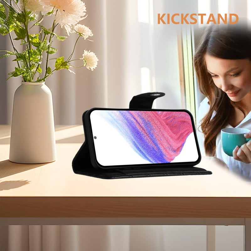 erorex For Xiaomi 15T 5G Rhombic Texture Flip Leather Phone Case with Lanyard(Black) - Image 3