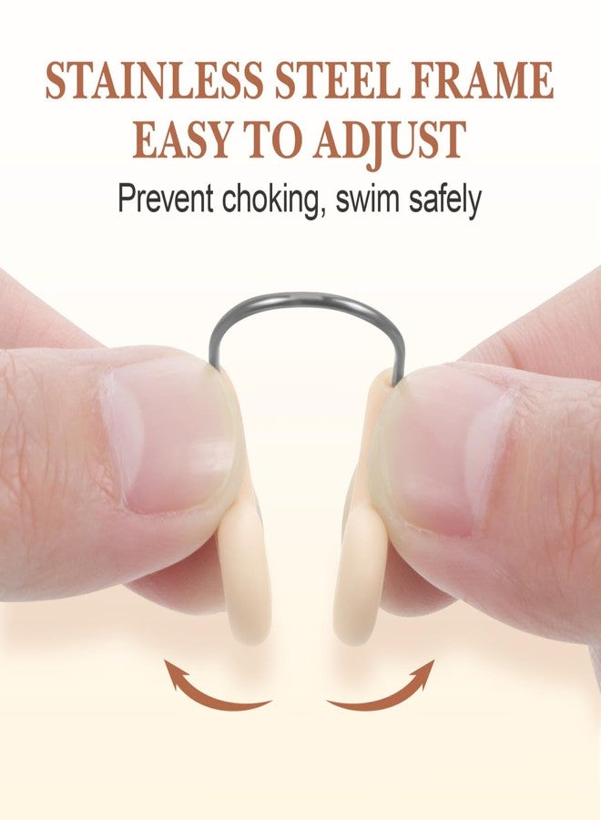 HAKIDZEL 2Pcs Waterproof Nose Clip for Swimming Soft TPR Material Comfortable Fit Nose Plugs for Adults Tear Resistant Swim Gear Accessory - Image 4