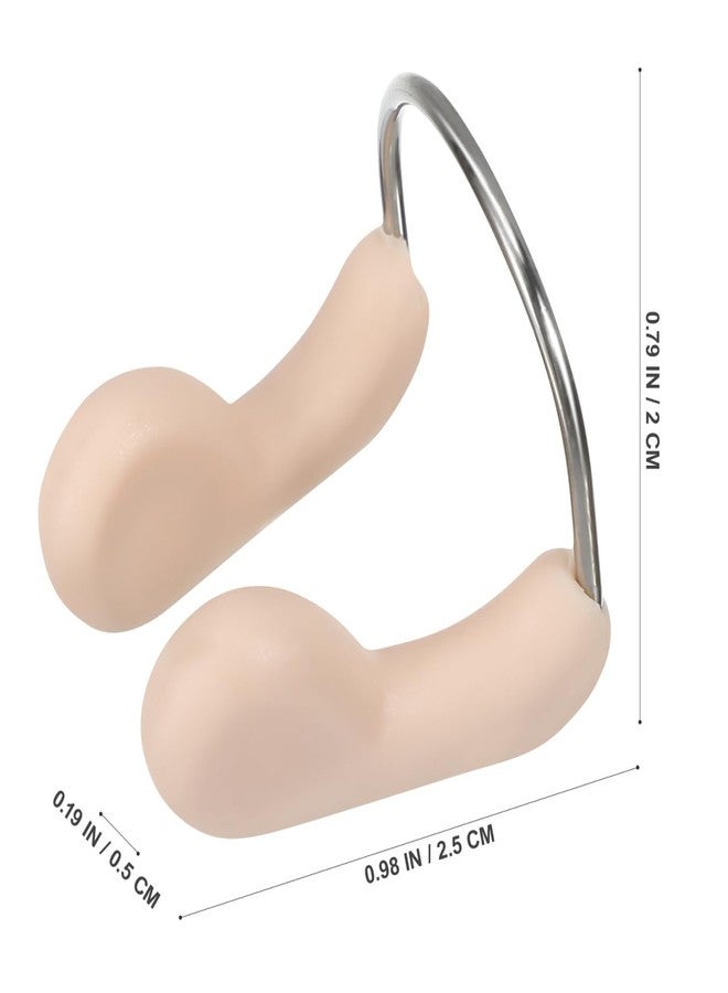 HAKIDZEL 2Pcs Waterproof Nose Clip for Swimming Soft TPR Material Comfortable Fit Nose Plugs for Adults Tear Resistant Swim Gear Accessory - Image 5