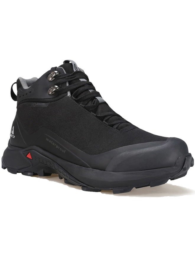 HUMTTO Men's All-Terrain Waterproof Hiking Boots Lightweight Breathable Outdoor Ankle Boots Trekking Hiking Shoes 9.5 Black, Black, 9.5 - Image 1