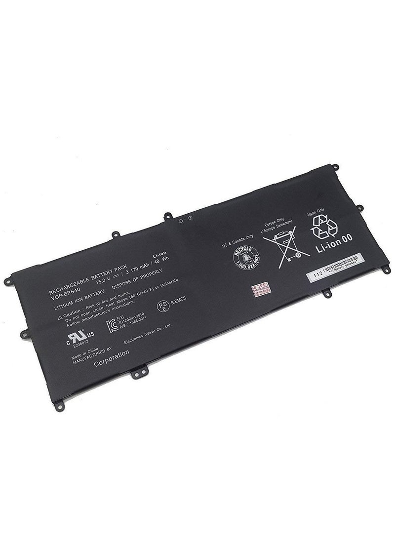 VGP-BPS40 Replacement Laptop Battery Compatible with Vaio Flip SVF 15A SVF15N17CXB 14A SVF14NA1UL