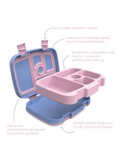 Bentgo Kids Prints Leak Proof, 5 - Compartment Bento - Style Kids Lunch Box - Ideal Portion Sizes For Ages 3 To 7 - Bpa Free, Dishwasher Safe, Food - Safe Materials - 2022 Collection - Carousel Unicorns  - Image 3