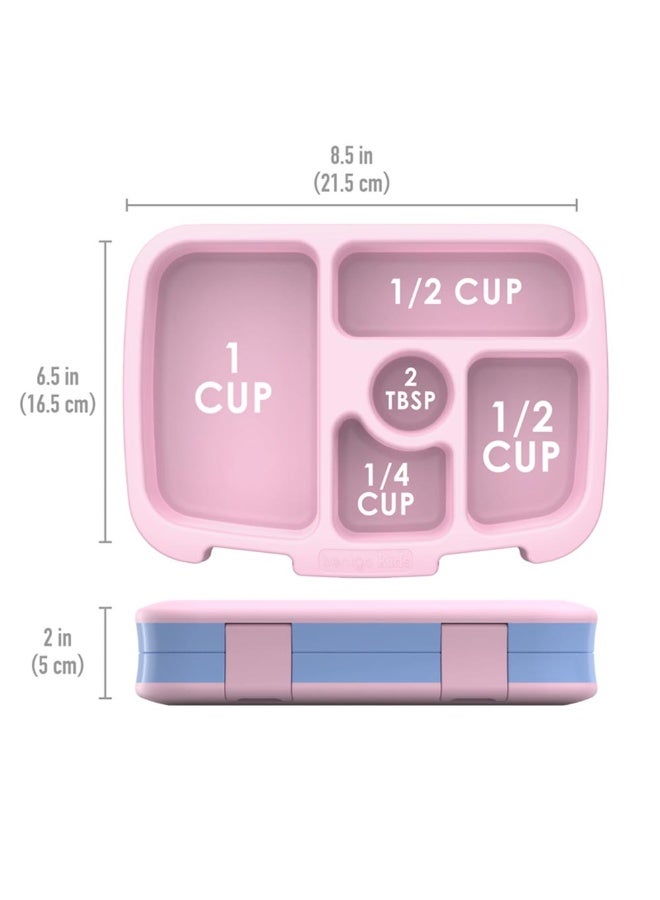 Bentgo Kids Prints Leak Proof, 5 - Compartment Bento - Style Kids Lunch Box - Ideal Portion Sizes For Ages 3 To 7 - Bpa Free, Dishwasher Safe, Food - Safe Materials - 2022 Collection - Carousel Unicorns - Image 2