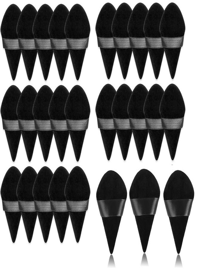 DATNASAYAD داتناسيايد 23 قطعة مثلثية من إسفنجات البودرة الفضفاضة القابلة للغسل وإعادة الاستخدام ناعمة ومريحة لتطبيق الأساس للوجه والجسم أدوات مكياج رطبة وجافة - مجموعة متعددة الألوان من 23 قطعة - Image 1