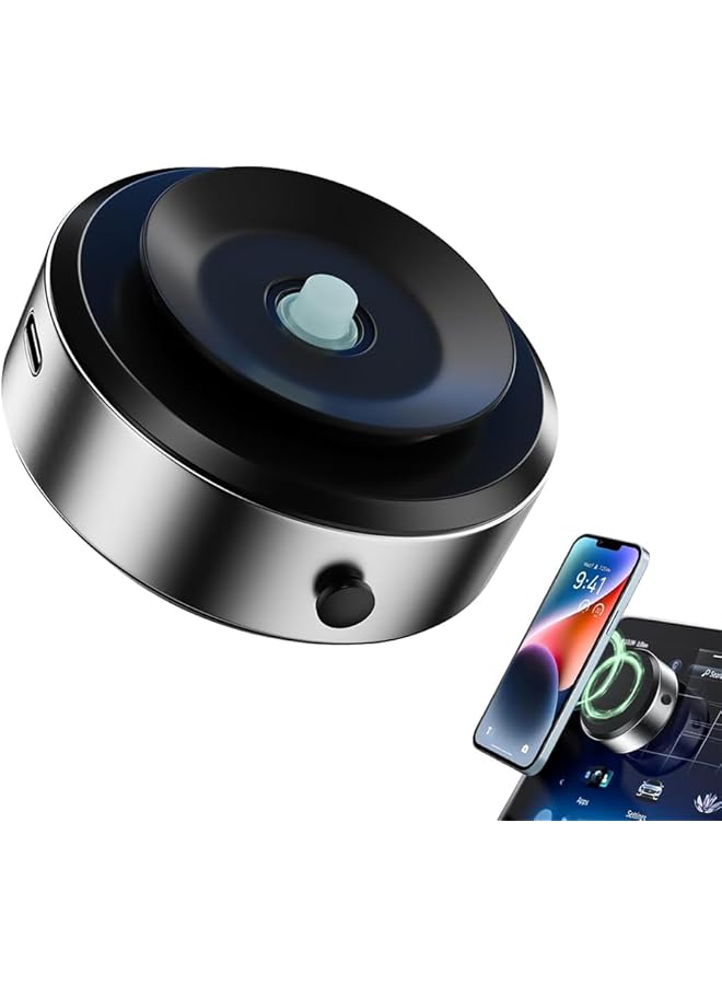 YARDHOBI Electric Vacuum Magnetic Suction Phone Mount, Hands-Free Shower Phone Holder, 360° Rotating Suction Cup Holder, Magnetic Cell Phone Holder For Car/Gym/Mirror, Compatible With Magsafe Iphone & Android - Image 1