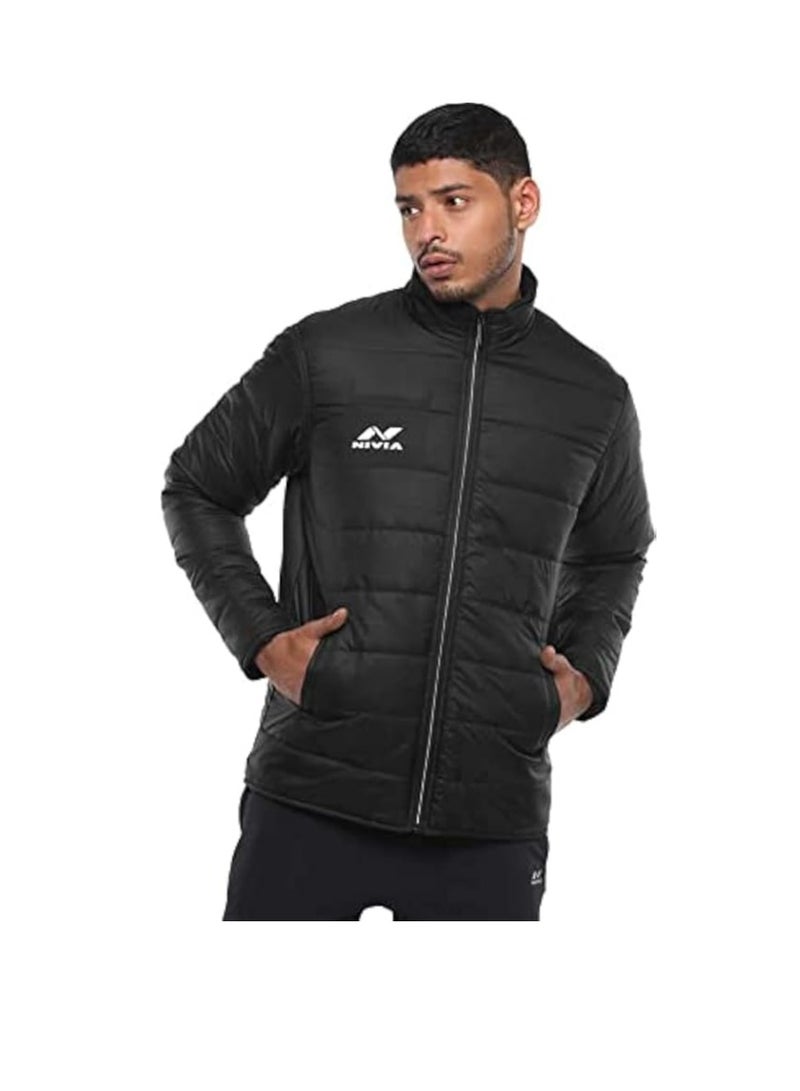 Nivia Quilt Jacket for Men | Size -M | 2447M1 | Material : Polyester - Image 4