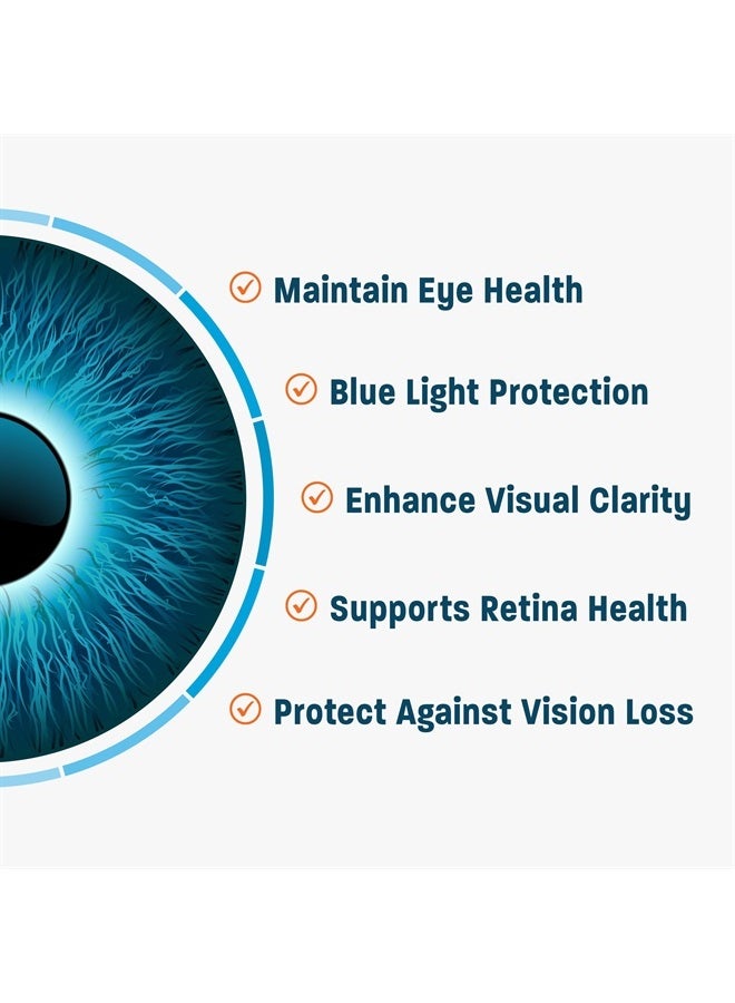 Vision Protection AREDS 2 Eye Vitamin & Mineral Supplement for Ocular Health, Lutemax 2020 with Natural Eye Institute AREDS 2 Study Ingredients Lutein, Vitamin C, & Zeaxanthin, 120 Mini Softgels - Image 2
