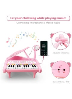 Y&D Toddler Piano Toys, 24 Keys Electronic Toy with Built-in Microphone & Music Modes, Multifunctional Musical Keyboard PianoToy for 1 2 3 4 Years Old Girls  - Image 4