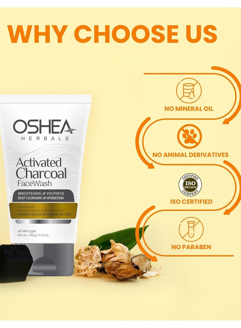 OSHEA Herbals Activated Charcoal Face Wash 120 g - Image 4