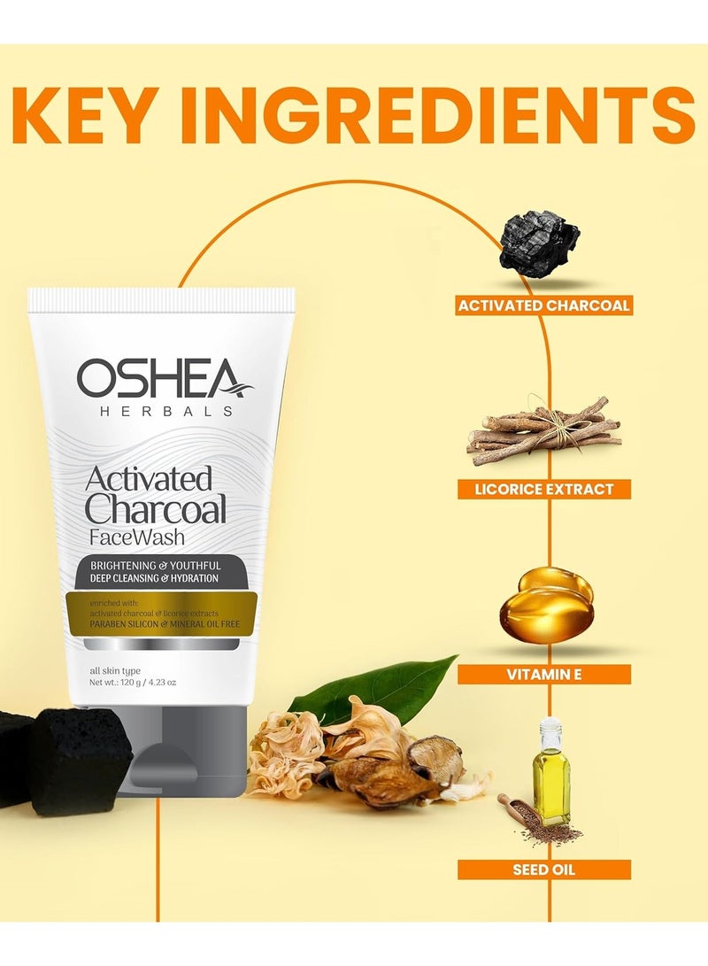 OSHEA Herbals Activated Charcoal Face Wash 120 g - Image 3
