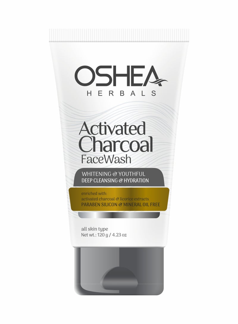 OSHEA Herbals Activated Charcoal Face Wash 120 g - Image 1
