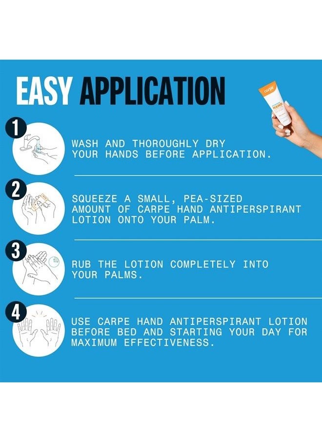 Carpe - Antiperspirant Hand Lotion (Pack of 2), A dermatologist-recommended, non-irritating, smooth lotion that helps stop hand sweat, great for hyperhidrosis or excessive sweat (Original Eucalyptus) - Image 1