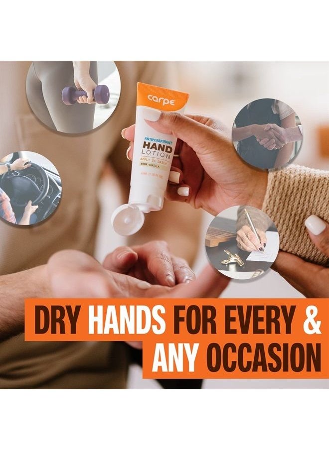 Carpe - Antiperspirant Hand Lotion (Pack of 2), A dermatologist-recommended, non-irritating, smooth lotion that helps stop hand sweat, great for hyperhidrosis or excessive sweat (Original Eucalyptus) - Image 1