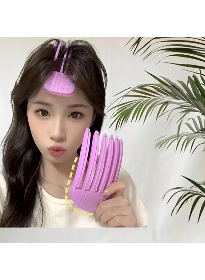 A Set Of Hair Root Comb Wide Tooth Wind Type Comb For Hair Styling And Increase Fluffy Look Durable ABS Plastic - Image 3