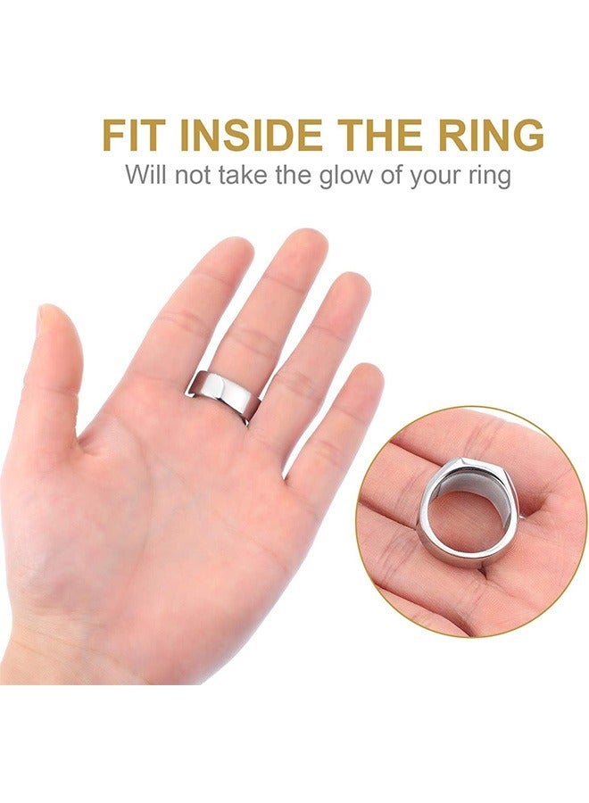 3 Pcs Invisible Size Adjuster Sticker for Loose Ring, Silica Gel Material Loose Rings Adjuster, Multi Size Adjustment Stickers for Wide Ring Fixing - Image 3