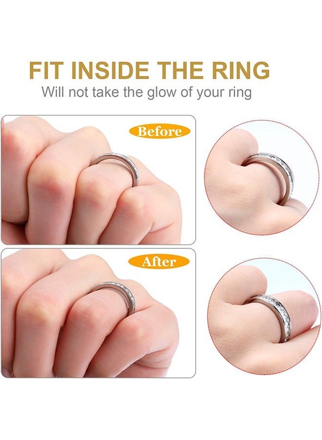 3 Pcs Invisible Size Adjuster Sticker for Loose Ring, Silica Gel Material Loose Rings Adjuster, Multi Size Adjustment Stickers for Wide Ring Fixing - Image 5