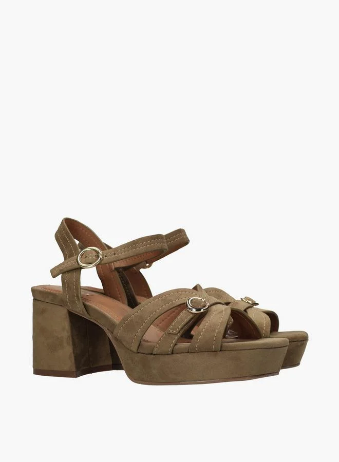 مكس Women Tobie Nicky Buckle Accent Block Heel Sandals