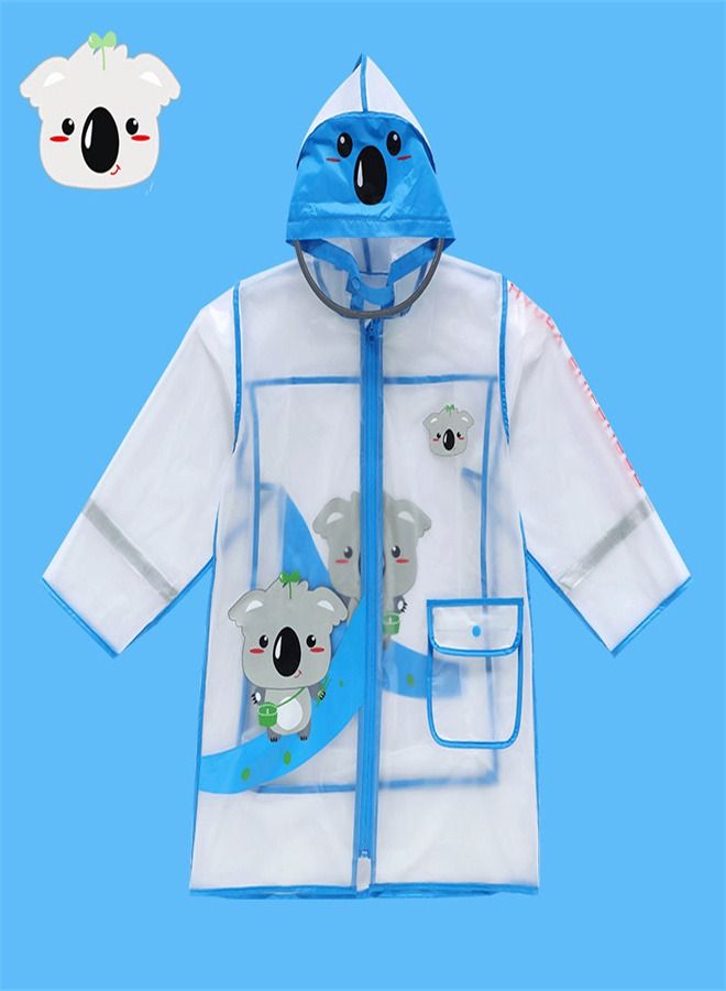 Loquat Children's Raincoat Full Picture Printed Thin Hooded Poncho 