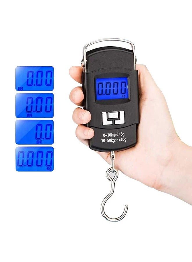JIHAM Portable Digital Electronic Scale with Backlit Display - 50kg Capacity - Image 2