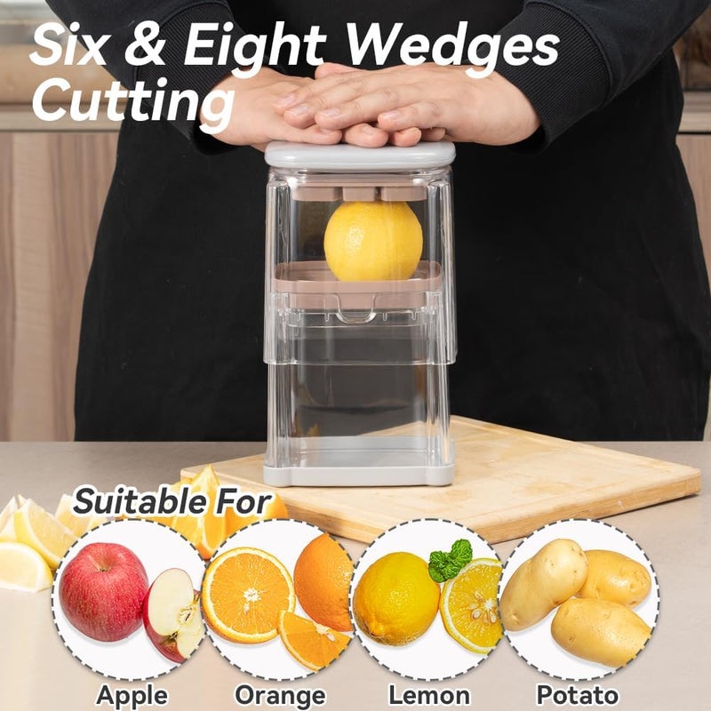 Badelite French Fry Cutter 3 in 1 Potato Onion Chopper Multifunction Egg Apple Slicer Kitchen Vegetable Cutter Dicer for Cucumber, Tomato, Zucchini, Carrot, Citrus Stainless Steel Blade - Image 4