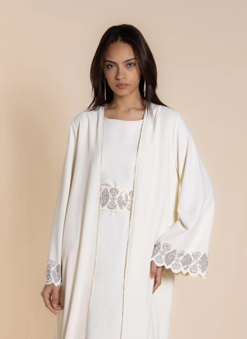 شايبس EMBELLISHED ABAYA WITH DRESS