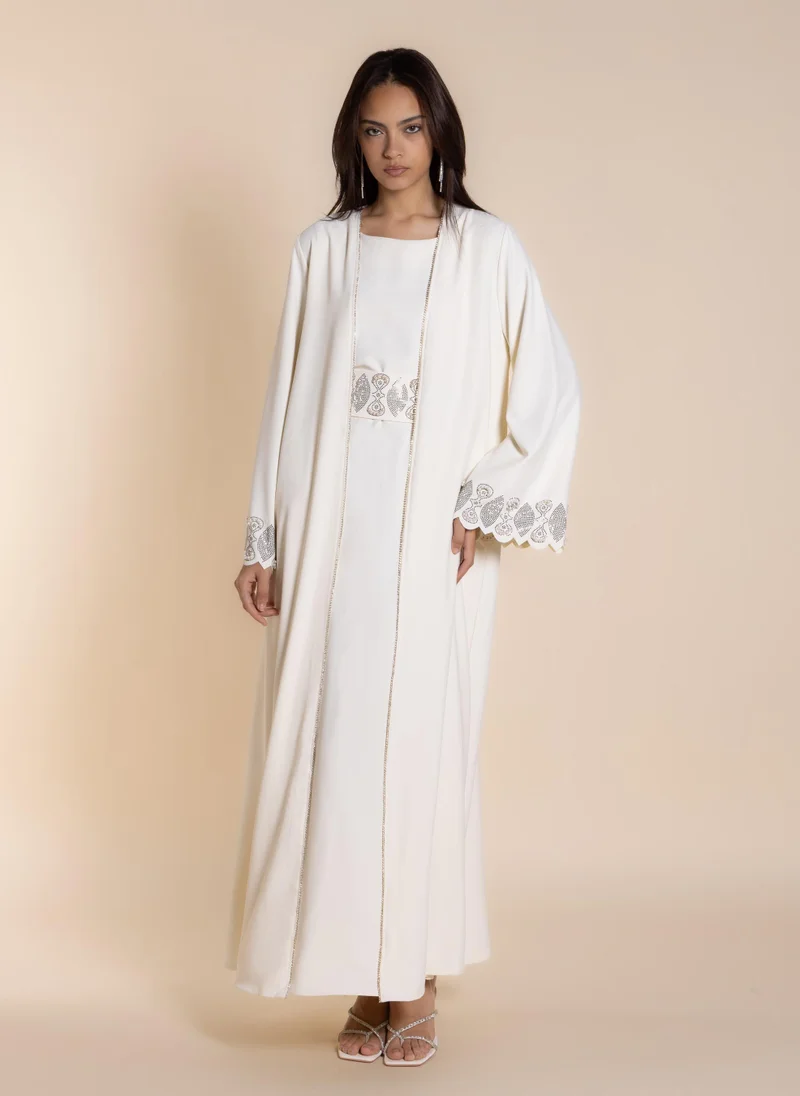شايبس EMBELLISHED ABAYA WITH DRESS