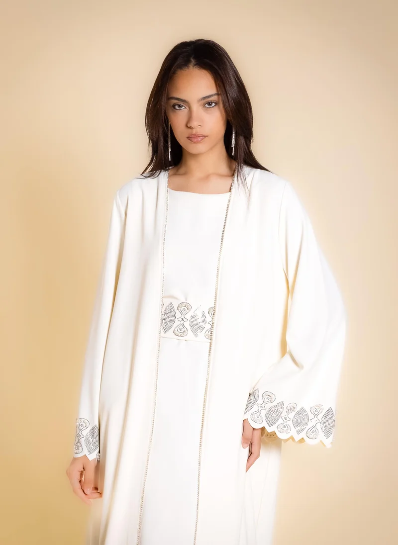 شايبس EMBELLISHED ABAYA WITH DRESS